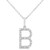 Initial Diamond Necklace-B