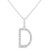 Initial Diamond Necklace-D