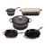 7pc Signature Cast Iron Cookware Set Oyster