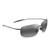 Breakwall Polarized Sunglasses Shiny Light Gray Frame Neutral Gray Lens