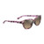 Punono Polarized Sunglasses Shiny Spotted Pink Havana Frame HCL Bronze Lens