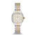 Ladies Meggie Two-Tone 18K Gold-Plated SS Diamond Watch Mother-of-Pearl Dial