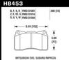 Hawk 03-06 Evo / 04-09 STi / 09-10 Genesis Coupe (Track) / 2010 Camaro SS HPX Motorsports Front Brak - HB453C.585 User 1