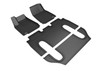 3D MAXpider 2016-2020 Tesla Model X 6-Seats Kagu 1st & 2nd & 3rd Row Floormats - Black - L1TL00101509 Photo - Primary