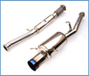 Invidia 02+ WRX/STi 76mm G200 Titanium Blue Tip Cat-back Exhaust - HS02SW1G2T