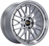 BBS LM 18x8 5x112 ET45 Diamond Silver Center / Diamond Cut Lip Wheel PFS/Clip Required - LM430DSPK Photo - Primary