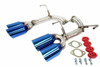 PLM Subaru WRX & STI 2015 - 2021 Axle-Back Exhaust Muffler Deletes V2 with Blue Titanium Burnt Tips & Hardware
