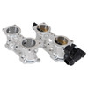 IAG Performance V3 Top Feed TGV Housings with Butterfly Pass Thru Silver 08-14 WRX 07+ STI 07-12 LGT 09-13 FXT - IAG-AFD-3050SL