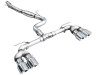 AWE MK8 Volkswagen Golf R 3in Track Edition Quad Exhaust - Chrome Silver Tips - 3020-42658 Photo - out of package