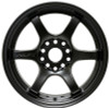 Gram Lights 57DR 15x8.0 +28 5-114.3 Semi Gloss Black Wheel - WGIE28EH Photo - Primary