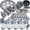 Eagle Chevy 350 2Pc 3.480in Crank 5.700in I-Beam Rods Cast -7cc 4.030in Pistons Balanced Assembly - B15402E030 Photo - Primary