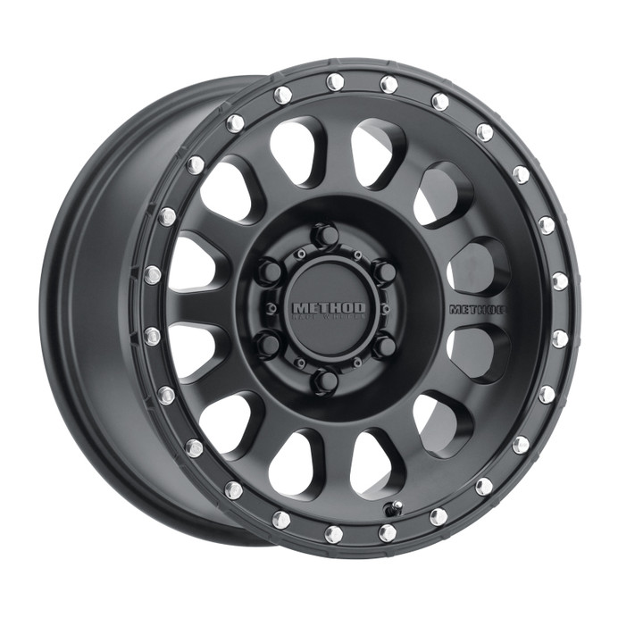 Method MR315 16x8 0mm Offset 6x5.5 106.25mm CB Matte Black Wheel - MR31568060500