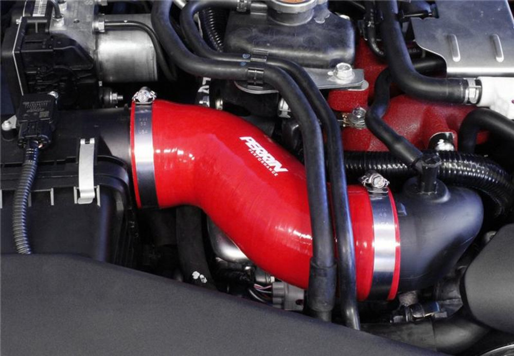 PERRIN 02-07 Subaru WRX/STi AFTA-MAF Intake Tube Air-Box to Inlet Hose - Red - PSP-INT-350RD