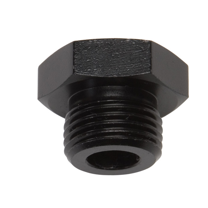 Russell Performance -6 AN Straight Thread Plug (Black) - 660273
