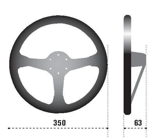 Sparco Steering Wheel L575 Monza Suede - 015L750SC Photo - Primary