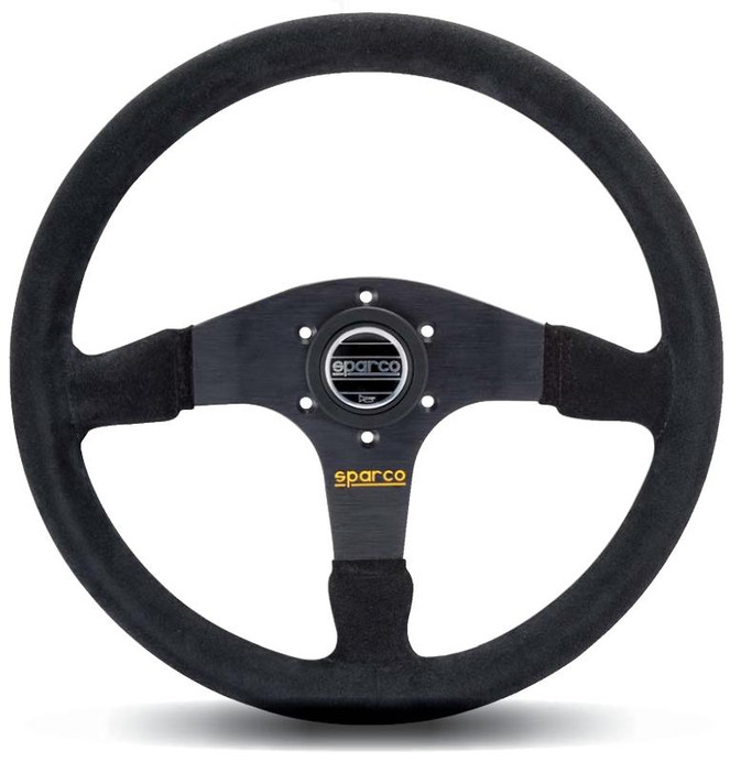 Sparco Steering Wheel 375 Suede Black - 015R375PSN