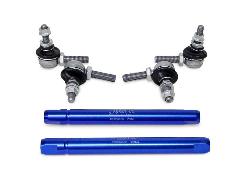 SuperPro 2004 Mazda 3 i Front HD Adjustable End Link Set (10mm Studs 254mm to 305mm) - TRC10200
