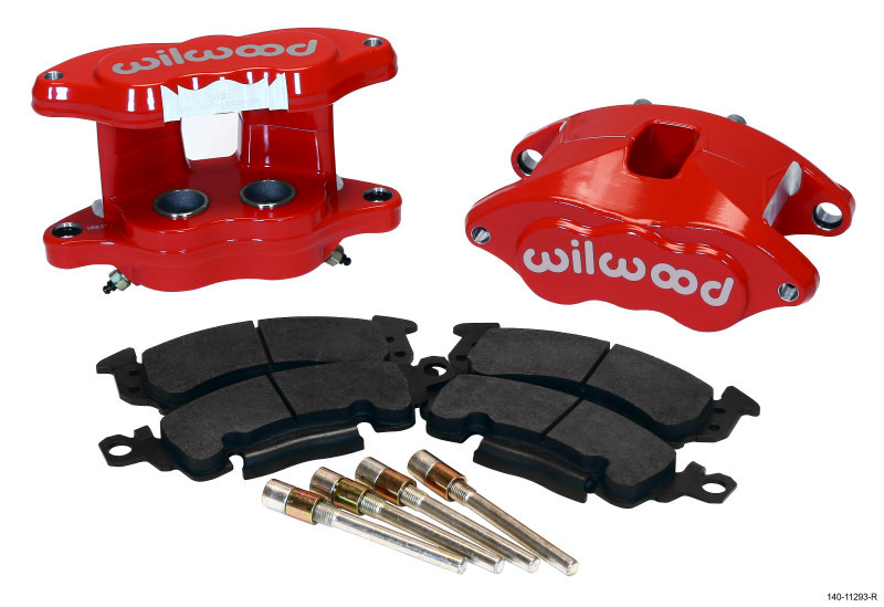 Wilwood D52 Rear Caliper Kit - Red 1.25 / 1.25in Piston 1.04in Rotor - 140-11293-R