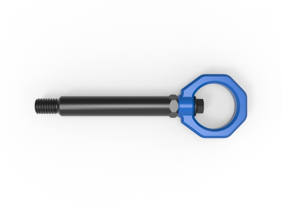 aFe 23-25 BMW M2 (G87) CONTROL Front / Rear Tow Hook - Blue - 450-502004-L Photo - Unmounted