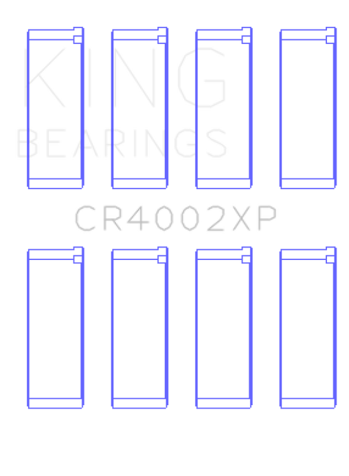 King Mazda B6/B6-T 1.6-1.8L XP Tri-Metal Performance Connecting Rod Bearing Set of 4 - Size STDX - CR4002XPSTDX
