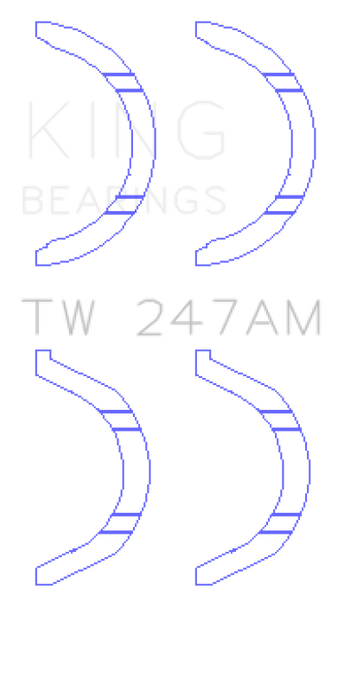 King Mitsubishi 6G71/6G72/6G72T/6G73 V6/Hyundai G6AV V6 Thrust Washer Set - TW247AM