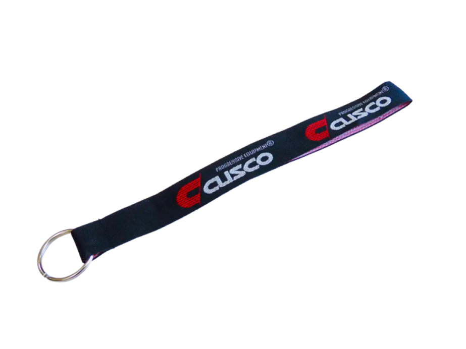 Cusco Keychain with Ring - Black Strap with Cusco Logo - CUS KYR BK User 1