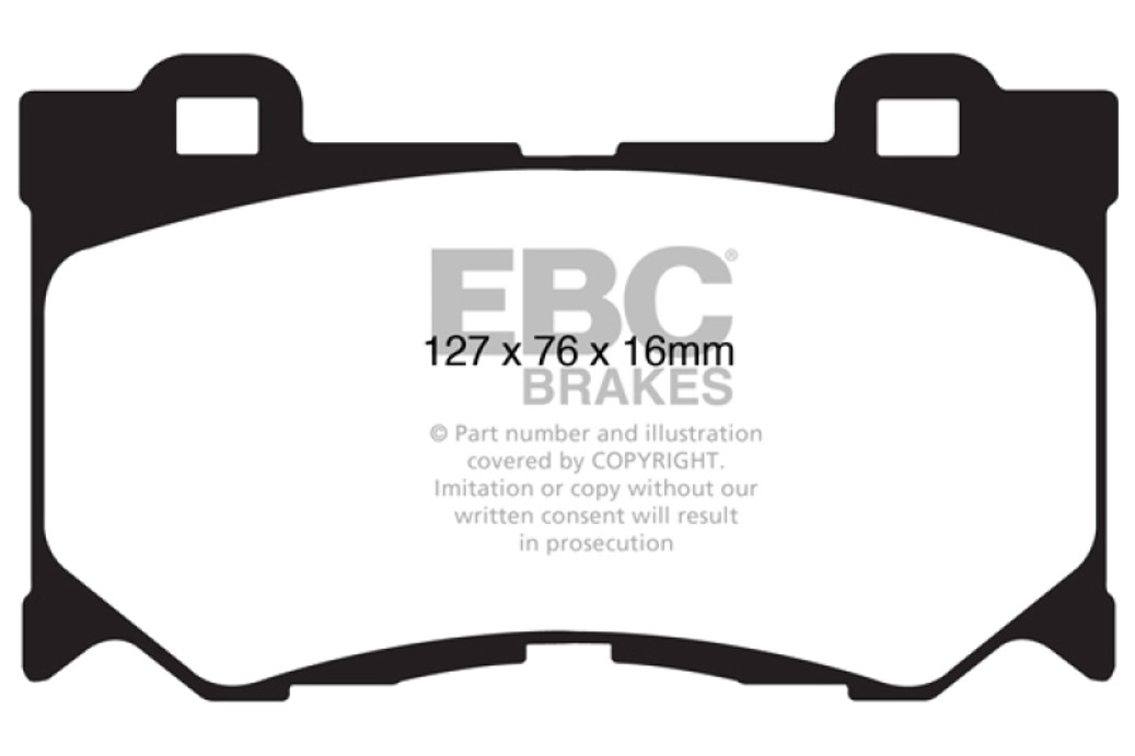 EBC 08-13 Infiniti FX50 5.0 Redstuff Front Brake Pads - DP31823C
