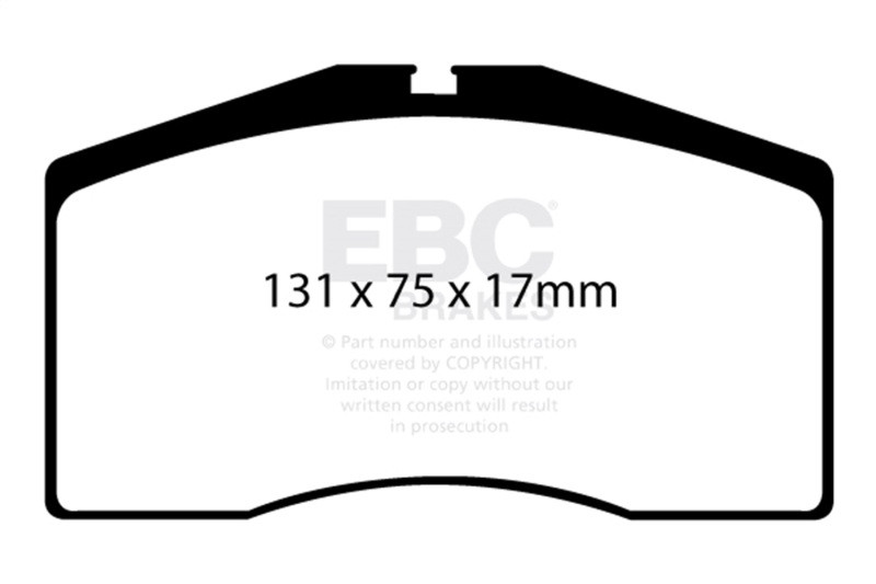 EBC 93-95 Porsche 911 (964) 3.6 Turbo Redstuff Front Brake Pads - DP3997C