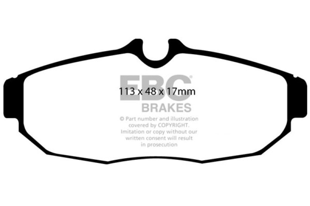 EBC 05-10 Ford Mustang 4.0 Yellowstuff Rear Brake Pads - DP41741R