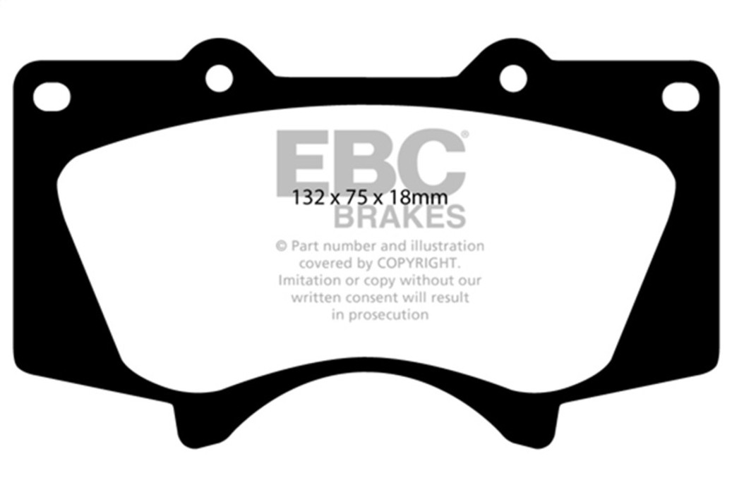 EBC 2005+ Toyota Tacoma 2WD/4WD Bluestuff Front Brake Pads - DP51657NDX
