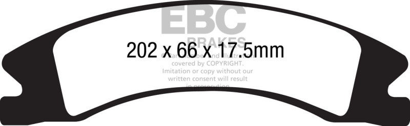 EBC 15+ Cadillac Escalade Ext/Esv 6.2 2WD Extra Duty Front Brake Pads - ED91885