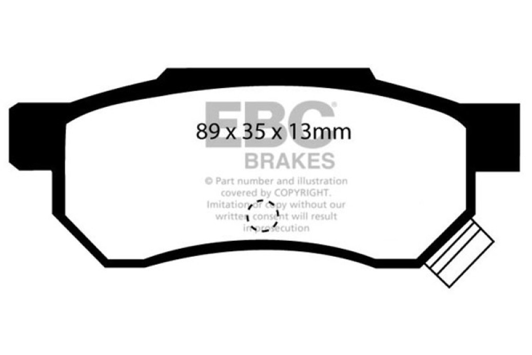 EBC 92-94 Acura Integra 1.7 Vtec Ultimax2 Rear Brake Pads - UD374