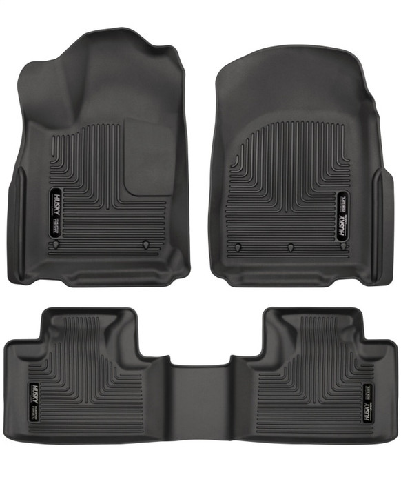 Husky Liners 11-13 Dodge Durango / 11-13 Jeep Grand Cherokee WeatherBeater Combo Black Floor Liners - 99051