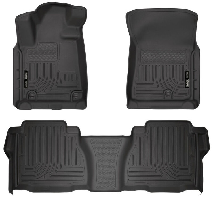 Husky Liners 14 Toyota Tundra Weatherbeater Black Front & 2nd Seat Floor Liners - 99581