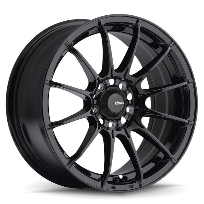 Konig Dial In 15x7 4x100 ET35 Gloss Black - DI57100355