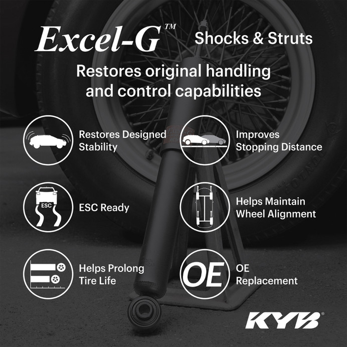 KYB Shocks & Struts Excel-G Rear INFINITI G35 (RWD) 2007-08 INFINITI G37 (RWD) 2008-10 INFINITI G37 - 349096