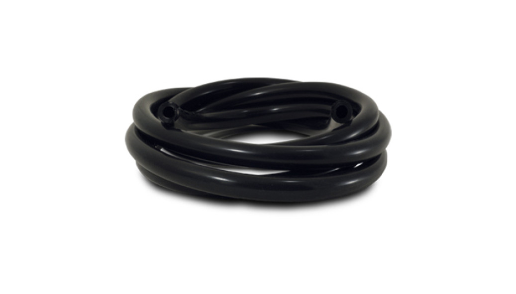 Vibrant 3/8 (9.5mm) I.D. x 10 ft. of Silicon Vacuum Hose - Black - 2107