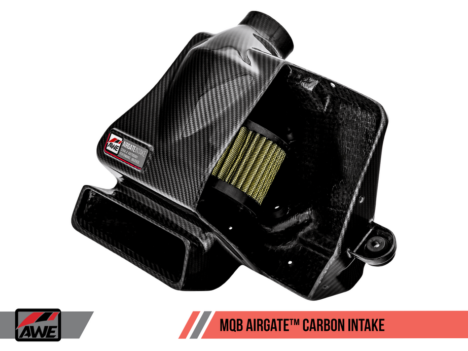 AWE Tuning Audi / Volkswagen MQB 1.8T/2.0T/Golf R Carbon Fiber AirGate Intake w/ Lid - 2660-15024