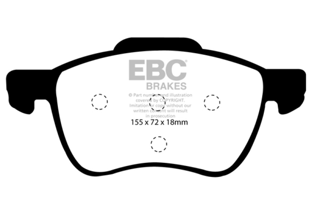 EBC 01-05 Volvo S60 2.3 Turbo T5 Redstuff Front Brake Pads - DP31229C