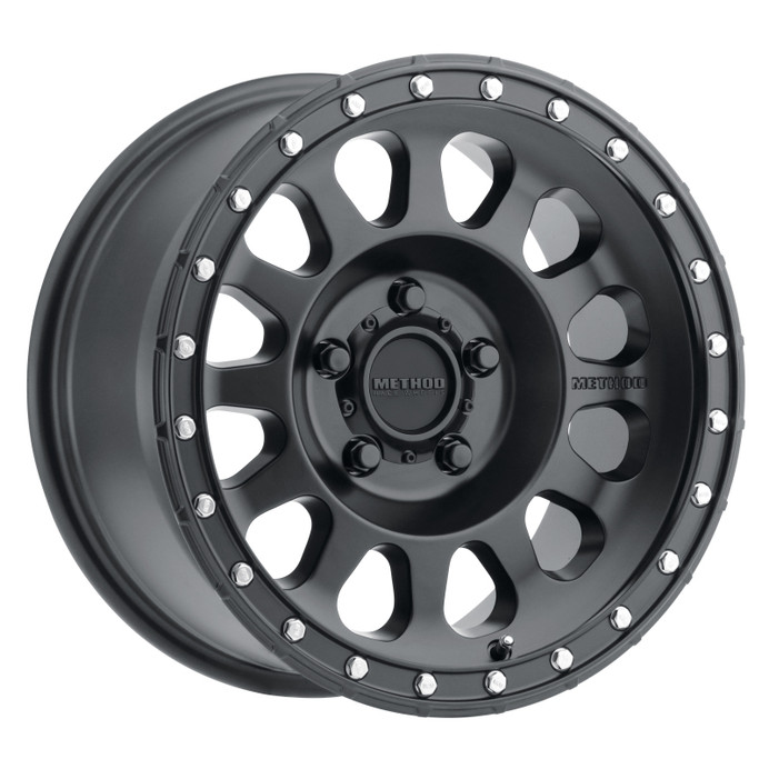 Method MR315 17x8.5 0mm Offset 5x5 71.5mm CB Matte Black Wheel - MR31578550500