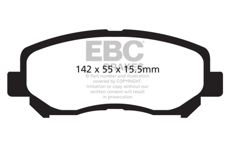 EBC 12+ Mazda CX-5 2 Redstuff Front Brake Pads - DP32134C