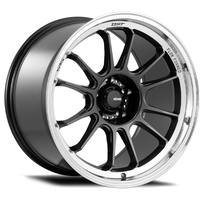 Konig Hypergram 18x11 5x114.3 ET40 Metallic Carbon w/ Machined Lip - HG18514406