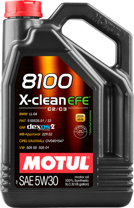 Motul 5L 8100 X-Clean 5W30 Synthetic Engine Oil - 111378