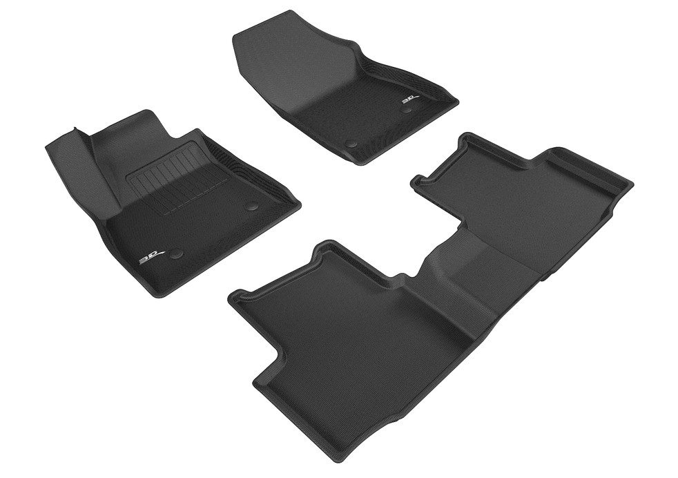 3D MAXpider 2016-2019 Chevrolet Cruze Kagu 1st & 2nd Row Floormats - Black - L1CH07601509