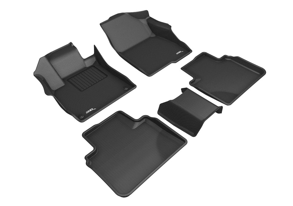 3D MAXpider 2018-2020 Honda Accord Kagu 1st & 2nd Row Floormats - Black - L1HD09801509