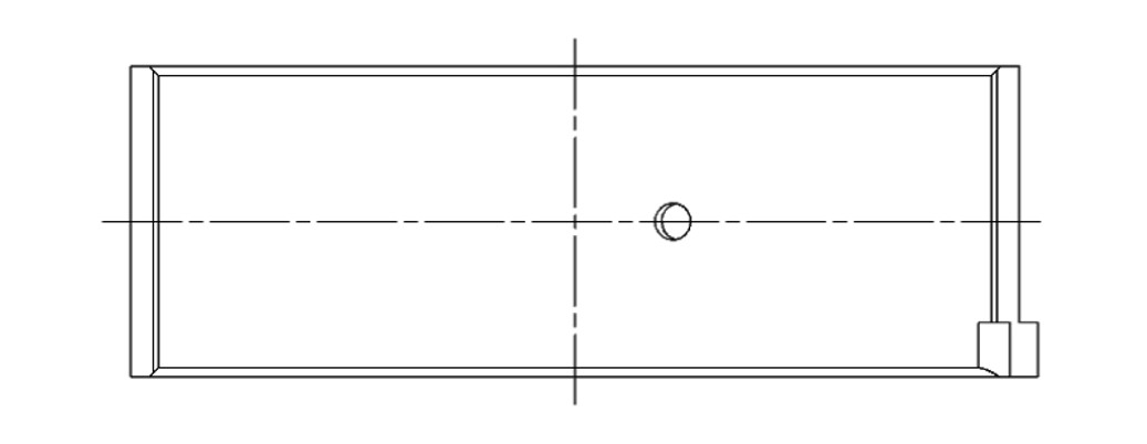 ACL Mitsubishi 4G93 1834CC Standard Size High Performance Rod Bearing Set - 4B8036H-STD Technical Drawing