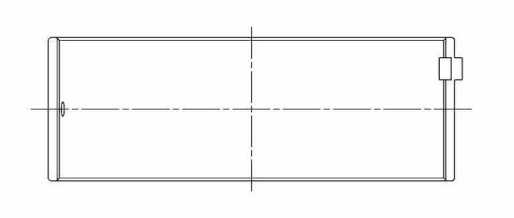 ACL Lexus V8 1UZFE/2UZFE/3UZFE Standard Size High Performance Rod Bearing Set - 8B8091H-STD Technical Drawing