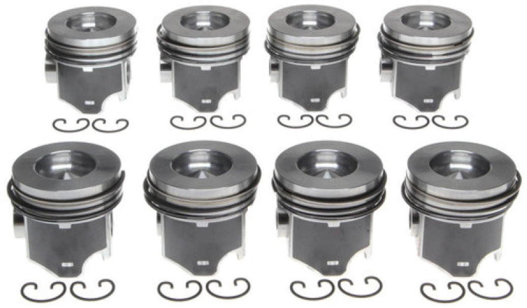 Mahle OE 10-16 GMC 6.6L Duramax 0.50mm w/ Rings (Set of 8) - 2243935WR050MM User 1