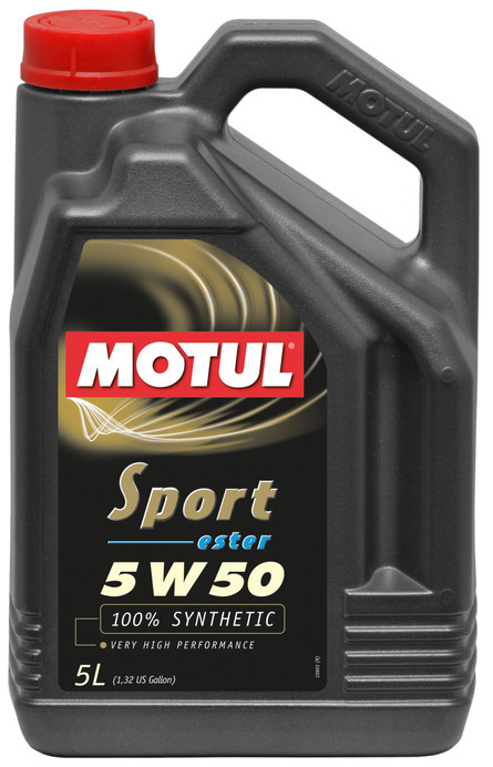 Motul 5L Synthetic Engine Oil Sport 5W50 - 102716 Photo - Primary
