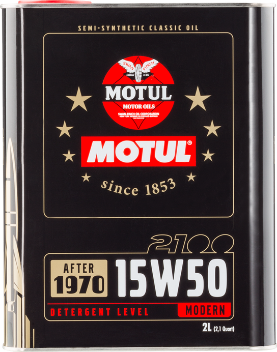 Motul 15W50 Classic 2100 Oil - 10x2L - 104512 Photo - Primary